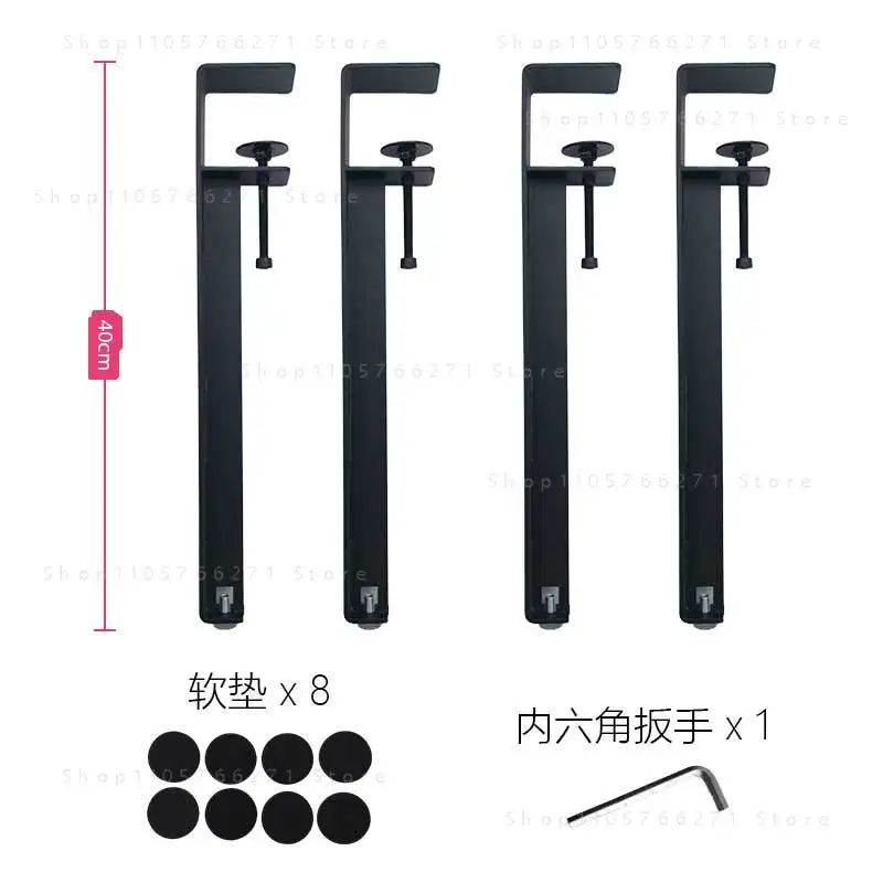 Table feet f clip table legs, table foot bracket with pulley