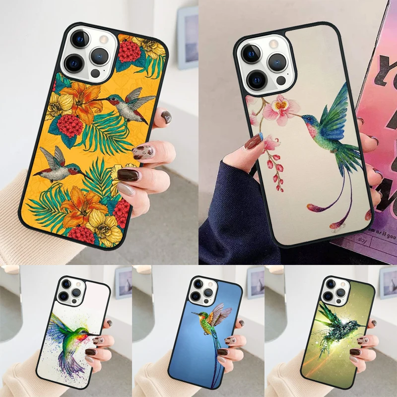 Hummingbird phone case Cover For iPhone 14 15 16 Pro Max SE 2020 coque For apple 11 12 13 Pro Max Mini 7 8 Plus