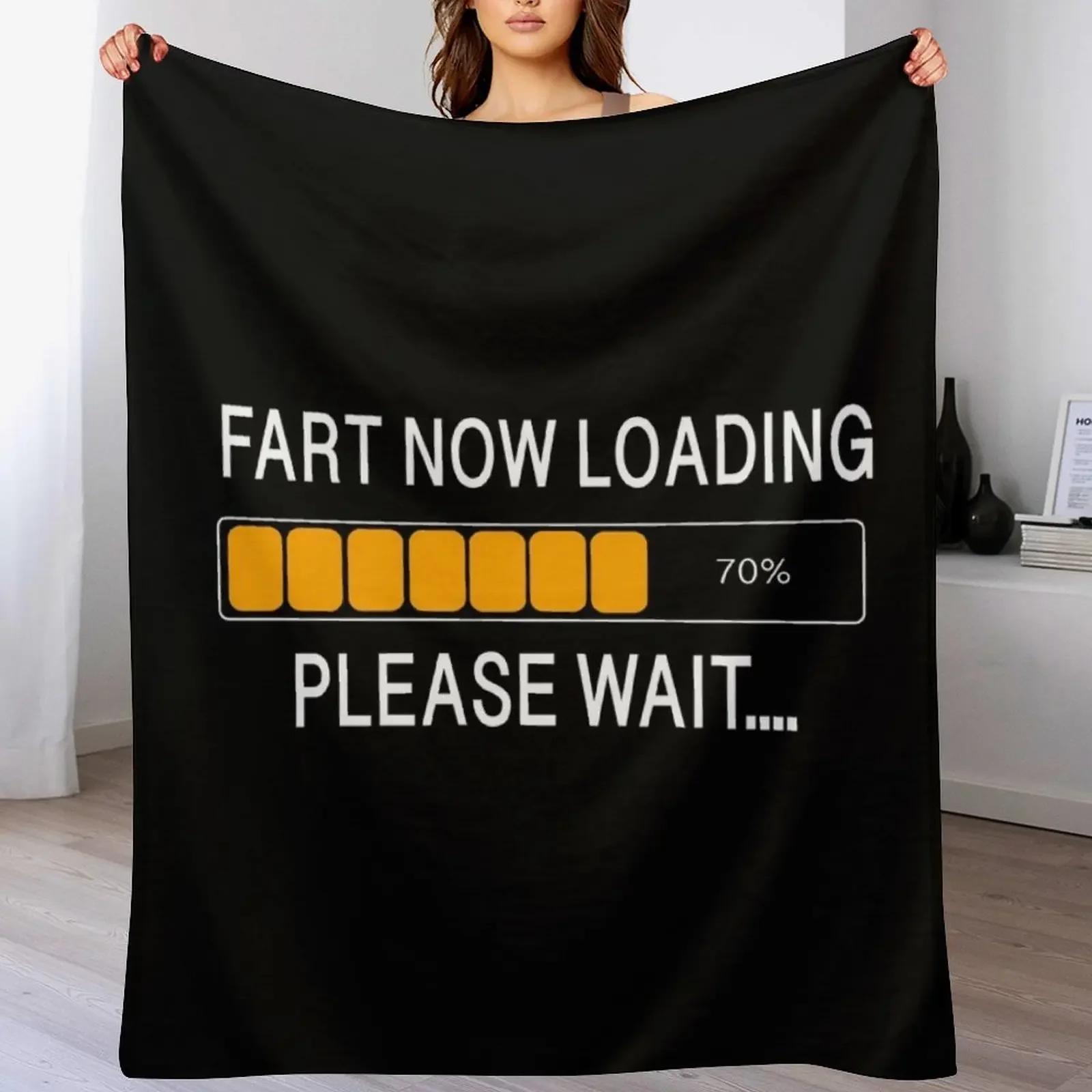 

Fart Loading Throw Blanket Portable Lightweight Blanket for Travel Camping