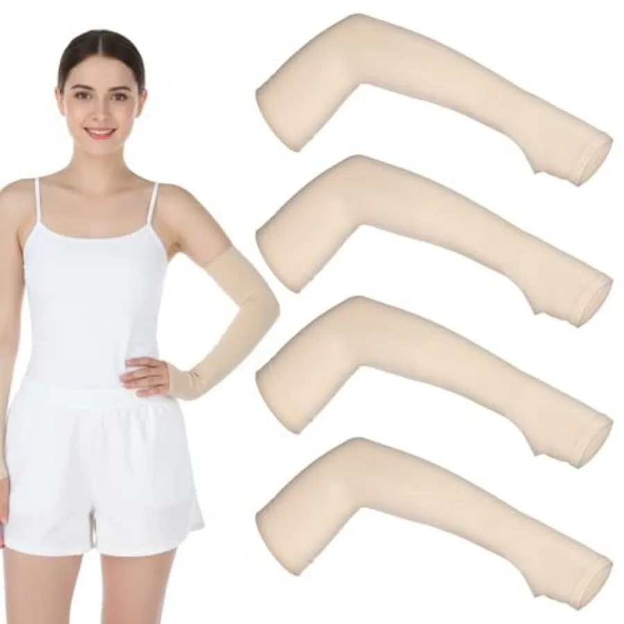 

2 Pairs Protective Arm Sleeve for Thin Skin Elderly Skin Tear and Bruise, Protection Sleeves for Men and Women