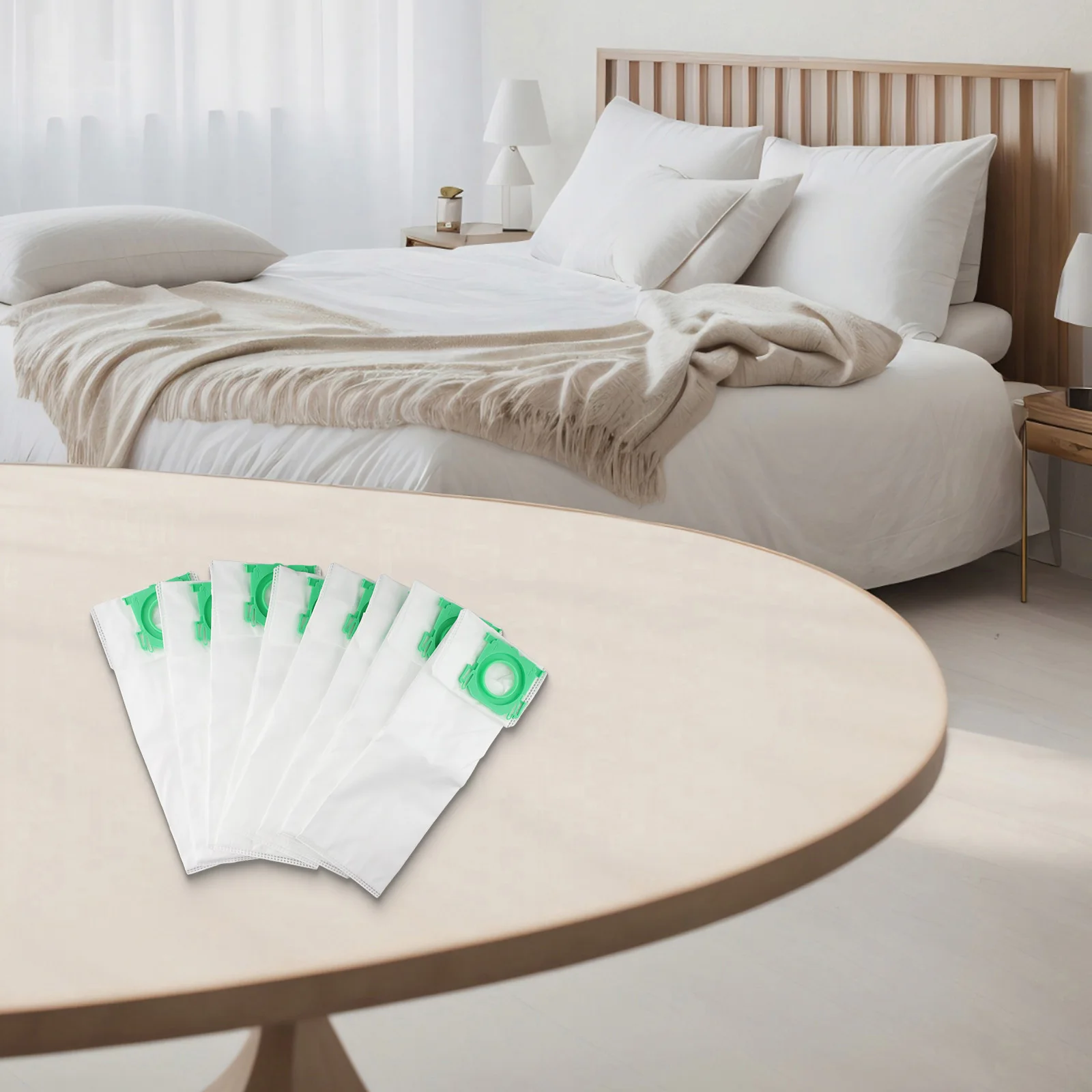 

Home Use Indoor Cleaning Dust Bags High Efficiency Vacuum Bags 8-Pack Vacuum Bags Maintenance Parts Nonwoven Fabric