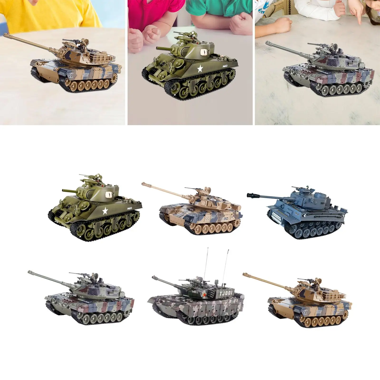 RC Tank Simulation RC Vehicle Toys for Boys Girls Children Adults and Kids