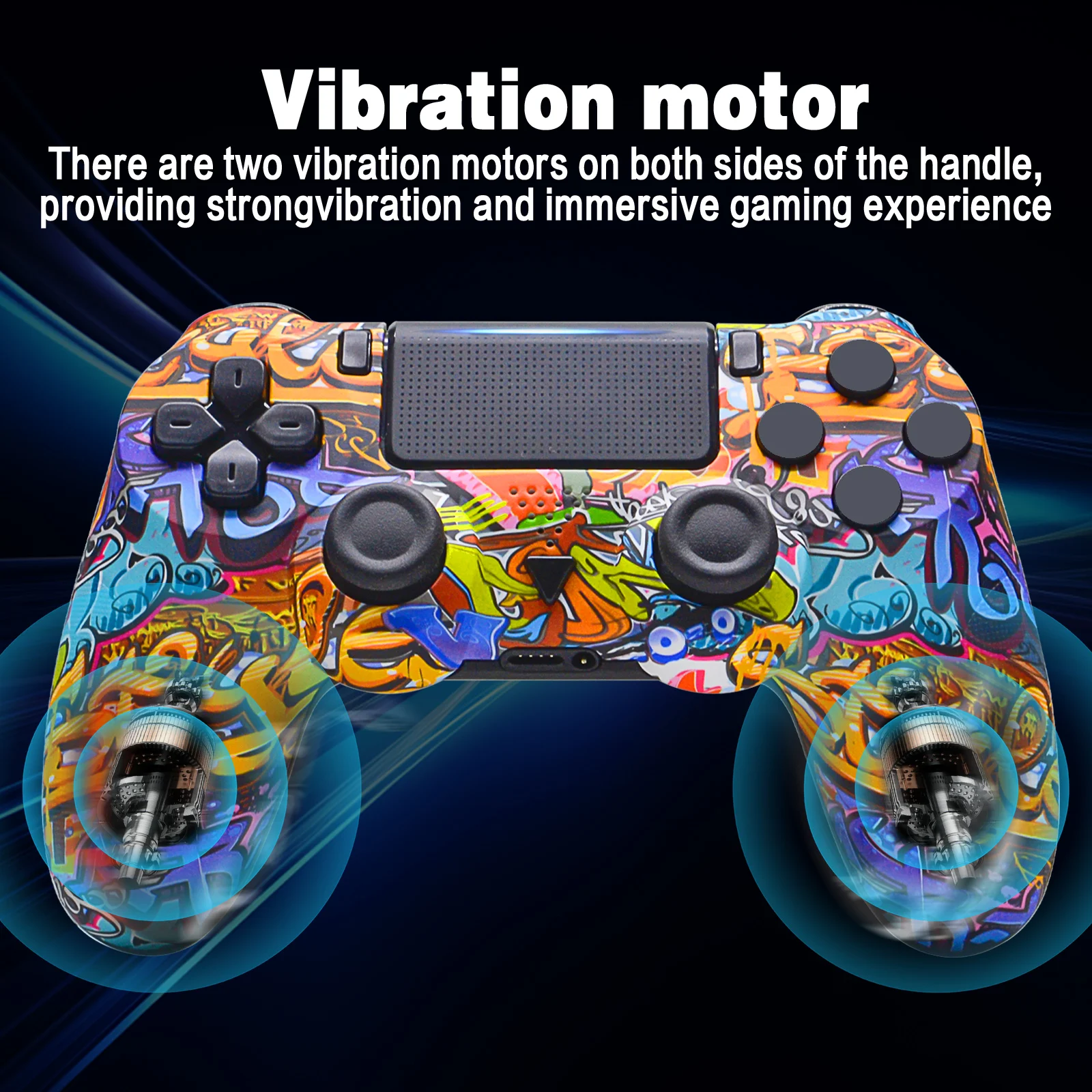 Wireless Controller For PS4 Pro Gamepad Bluetooth Control Handle for PS3 PS4 Slim/Pro/PC Joysticks Water transfer pattern 6-Axis