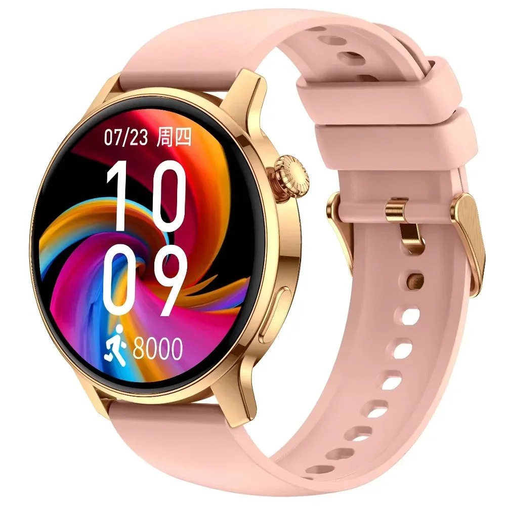 S46 Round Screen Smart Call Watch Long Standby Full Touch Screen Music Watches Heart Rate Sleep Monitoring