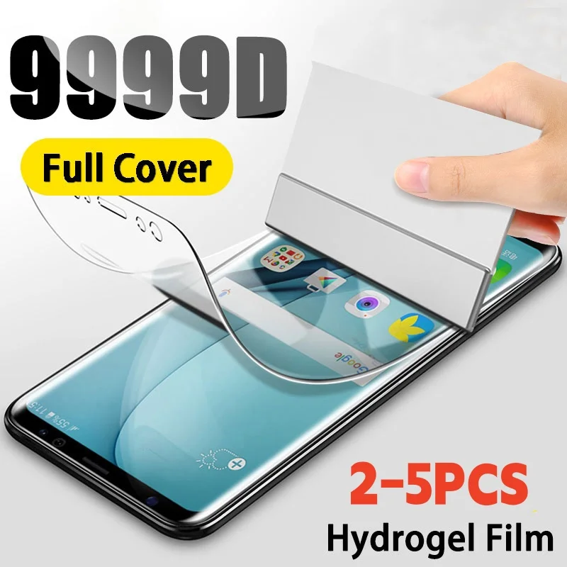 2-5PCS Hydrogel Screen Protector for Samsung Galaxy S26 S25 S24 Plus Ultra FE 5G A55 Full Coverage Anti-Scratch HD Hydrogel Film