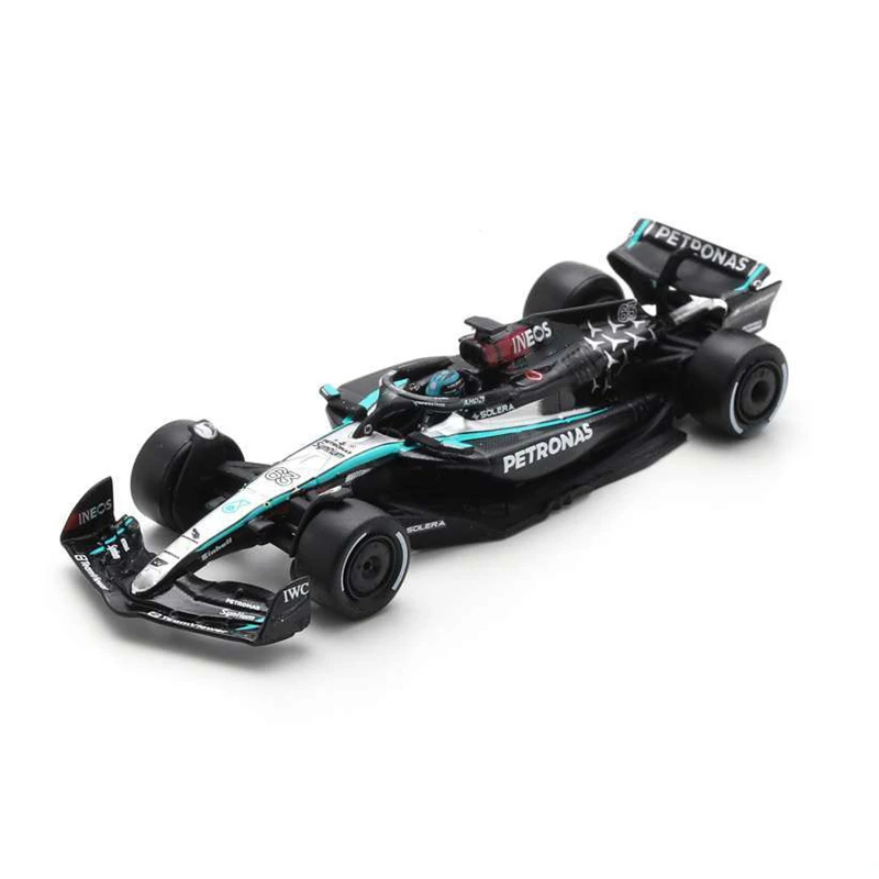 Spark 1:64 MB PETRONAS F1 ทีมเบอร์ 63 W15 E ประสิทธิภาพบาห์เรน GP 2024 George Russell รถโมเดล Diecast