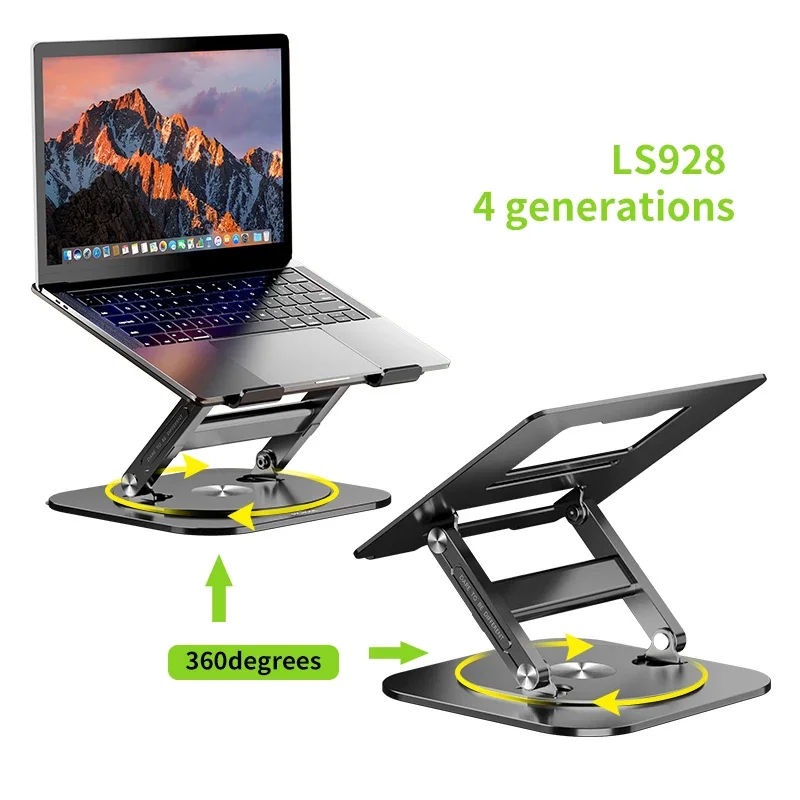 MCHOSE LS928 Laptop Stand 720° Rotatable Bracket For Macbook Air Pro Holder Office Support Aluminum Alloy Rotating Bracket