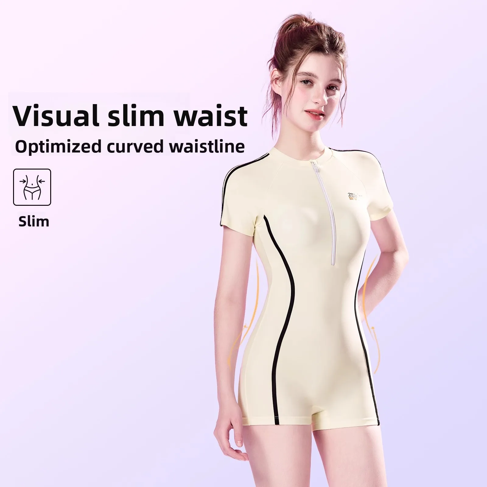 Disney Swimsuit Women's 2025 New Professional One-piece Hot Spring Swimming Pool Flat Angle Swimsuit Women