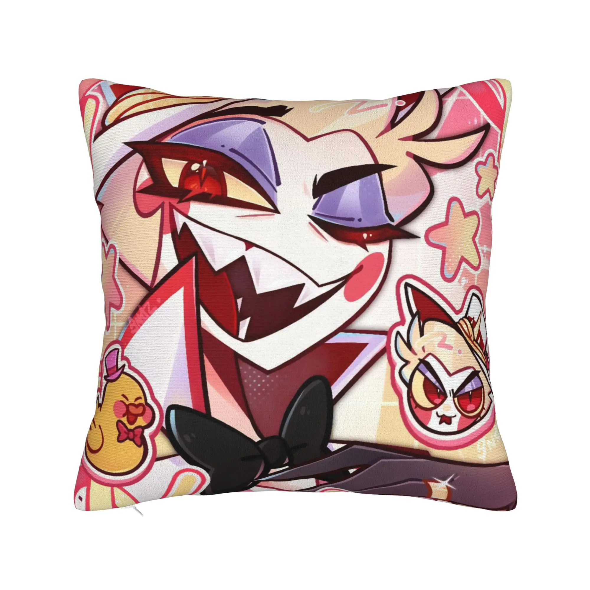 Lucifer Hazbins Hotels Pillowcase Printed Cushion Cover Decorative  Pillow Case Cover Home Zippered