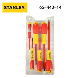 Stanley 65-443-14 Insulated Electrician Screwdriver Set, Cross Screwdriver Dual Color Handle, 6 Pieces