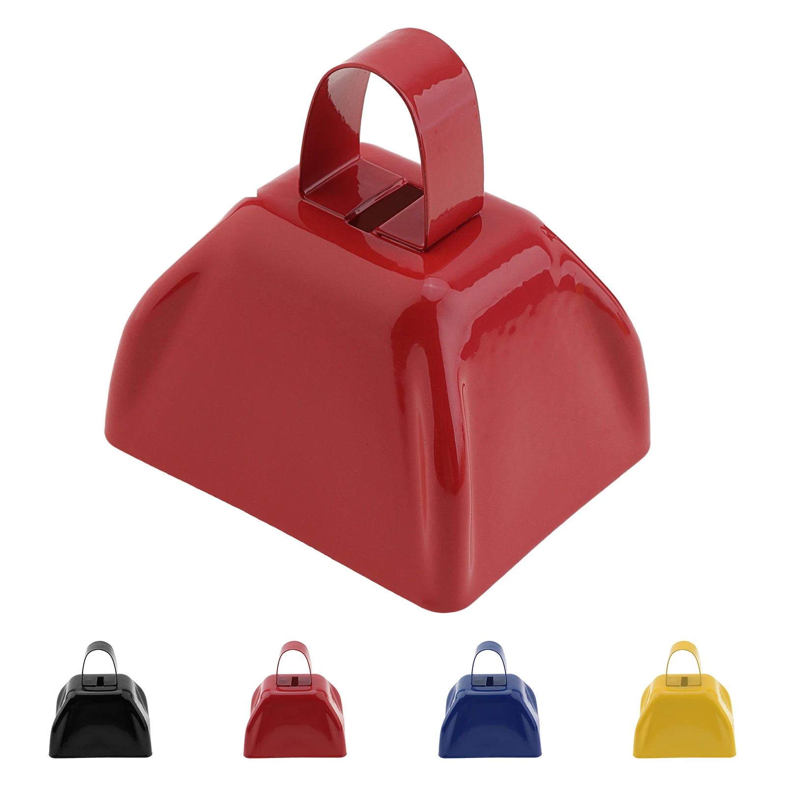 3 inch Metal Cowbell for Football Games & Celebration Parties, Loud Sports Noisemaker 4 Colors for Optional
