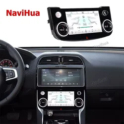 For Jaguar F Pace 2016-2020 Car Digital AC Screen Panel Climate Control Monitor Display Auto Air Conditioning Interior Upgrade