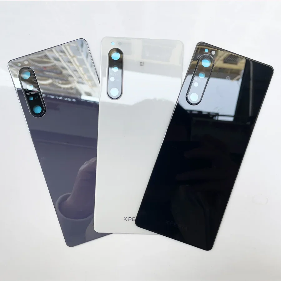 Original For Sony Xperia 1 II Back Battery Cover Rear Door Back Case XQ-AT51 AT52 X1II Glass Housing Case Repair Parts