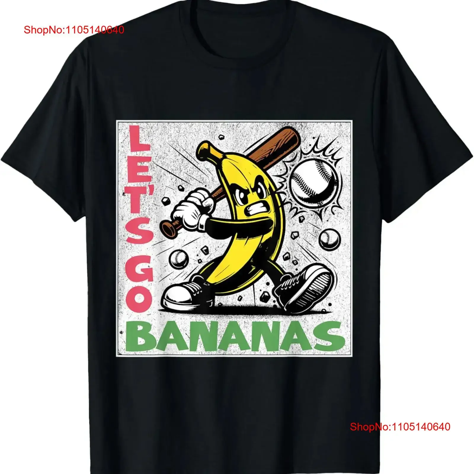 

Let's Go Bananas Funny Banana For Adult S 4XL T Shirt vintage Washed Soft Slightly homme streetwear Versatile fashion
