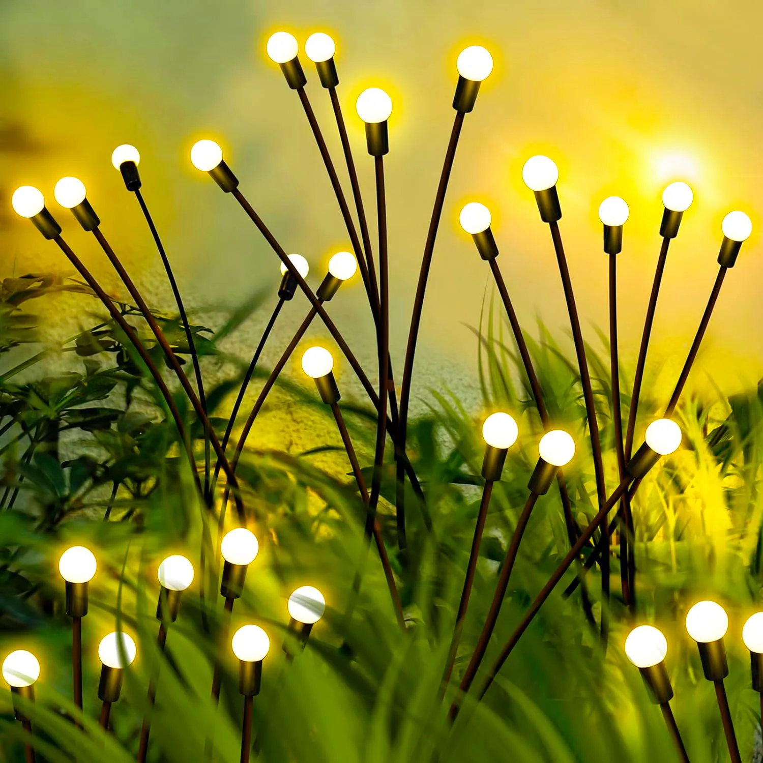 Luci solari a farfalla per giardino all'aperto lucciole luci da giardino IP65 impermeabile passerella Backyards decorazione del prato lampada da terra