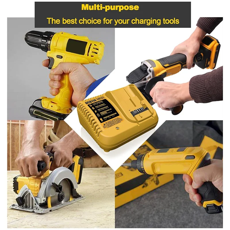 ABLL-สําหรับ DCB118 12V-20V เครื่องมือแบตเตอรี่เครื่องชาร์จ DCB112 ใช้ได้กับแบตเตอรี่ลิเธียมชาร์จ