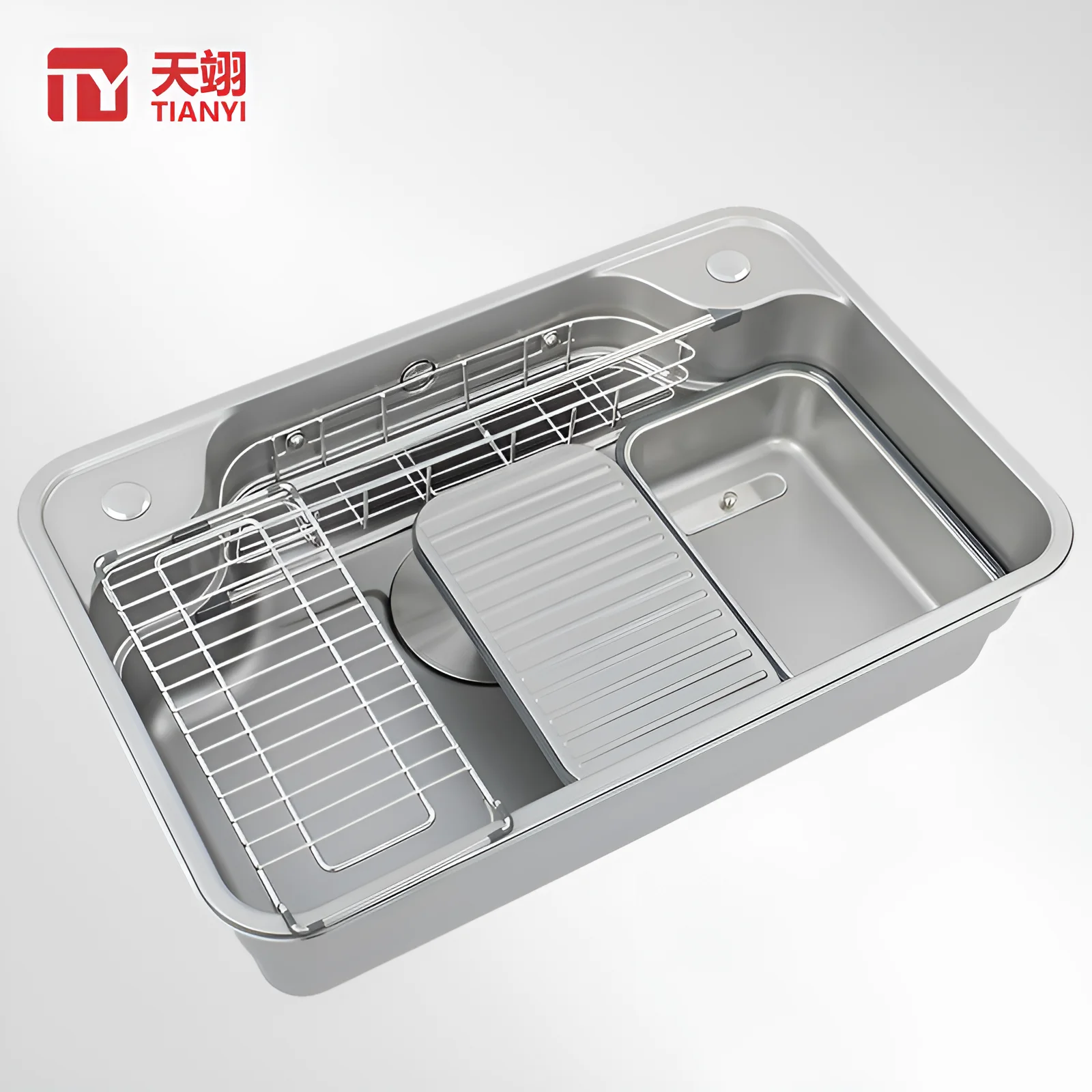 

Modern Style Kitchen Hardware With 304 Stainless Steel Sink Single Kitchen Sinks