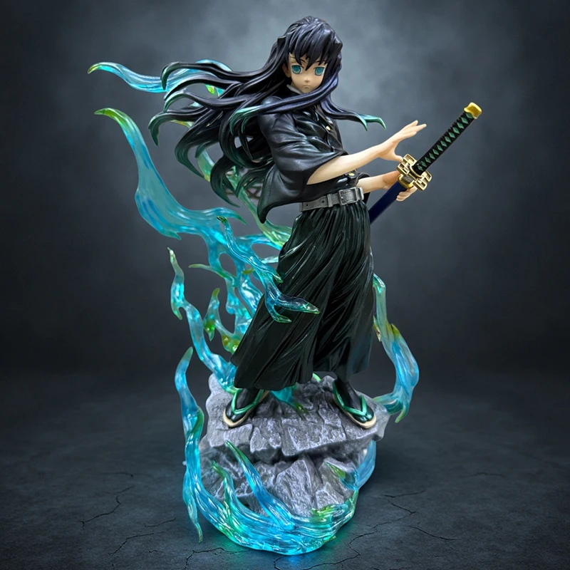 ฟิกเกอร์อนิเมะ โทคิโท มุอิจิโร่ ฮาชิระ จากดาบพิฆาตอสูร ชุดประกอบโมเดล ตุ๊กตาพีวีซี ของตกแต่ง ของเล่นคริสต์มาส ของขวัญ