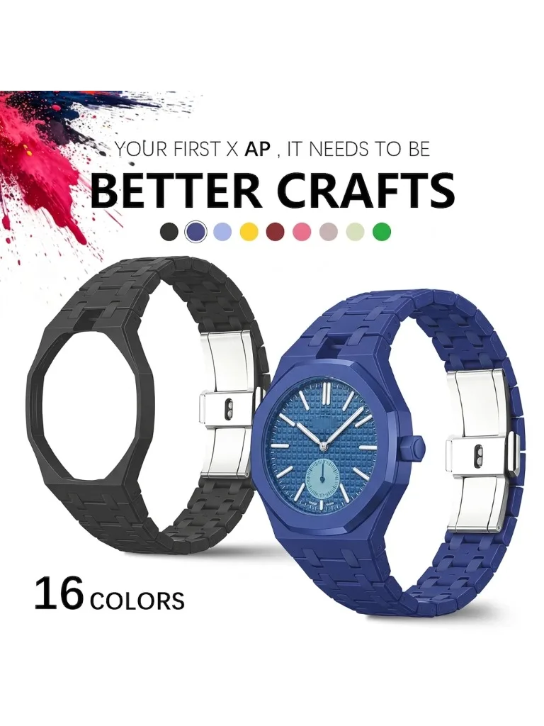 Bioceramiczna bransoletka Royal Pop Strap do Swatch, ceramiczna obudowa paska, adapter do sportowej opaski na nadgarstek 40mm — 2