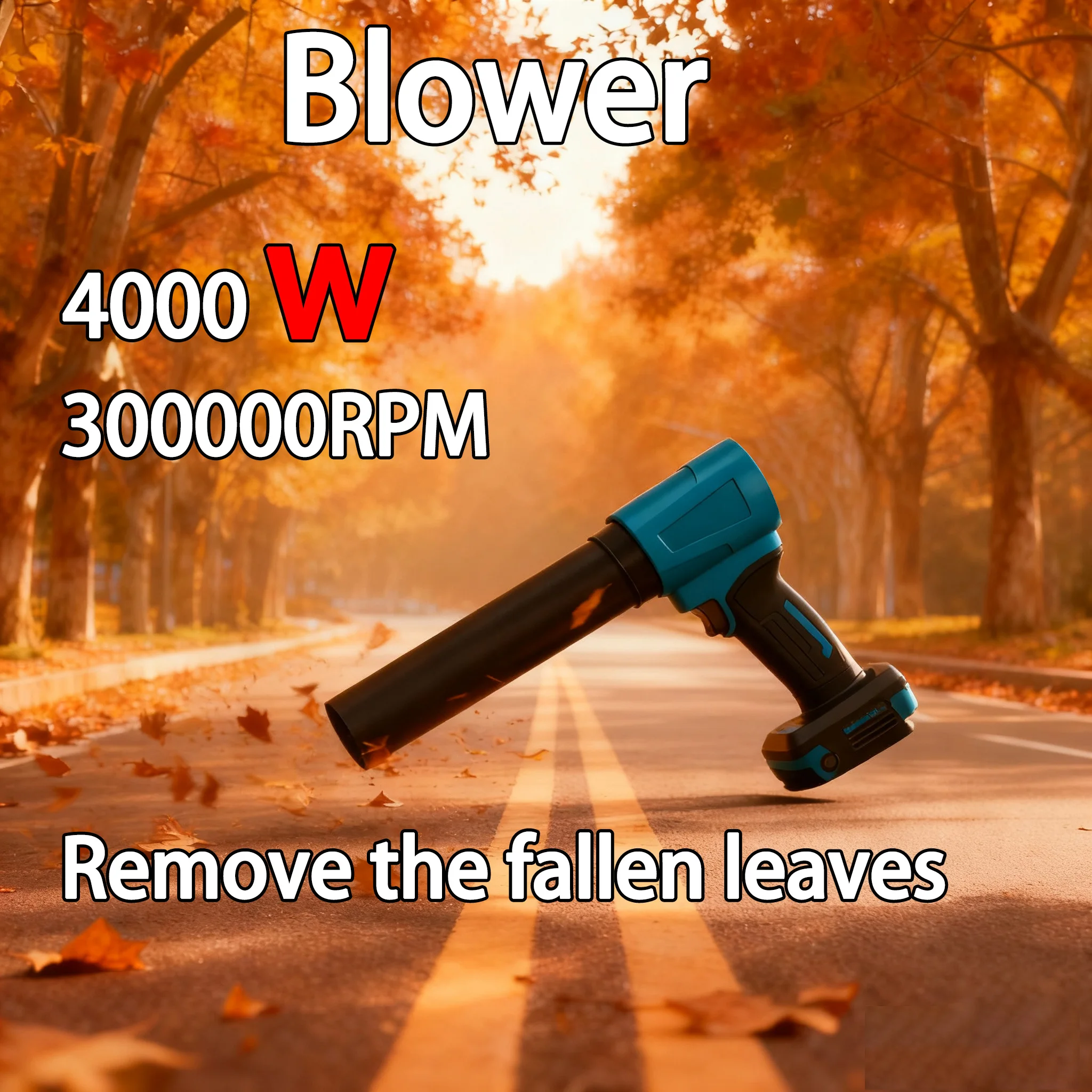 ventilador Turbo sin escobillas de 400 M/S، sopladores de aire eléctricos de gran potenci de 4000W، herramienta de polvo de].