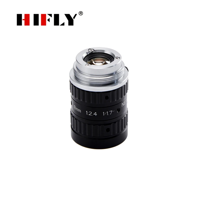 HIFLY Prix Bas Haute résolution 12MP 8mm 1/1/1 "F2.4-F16 Machine Vision FA Objectif