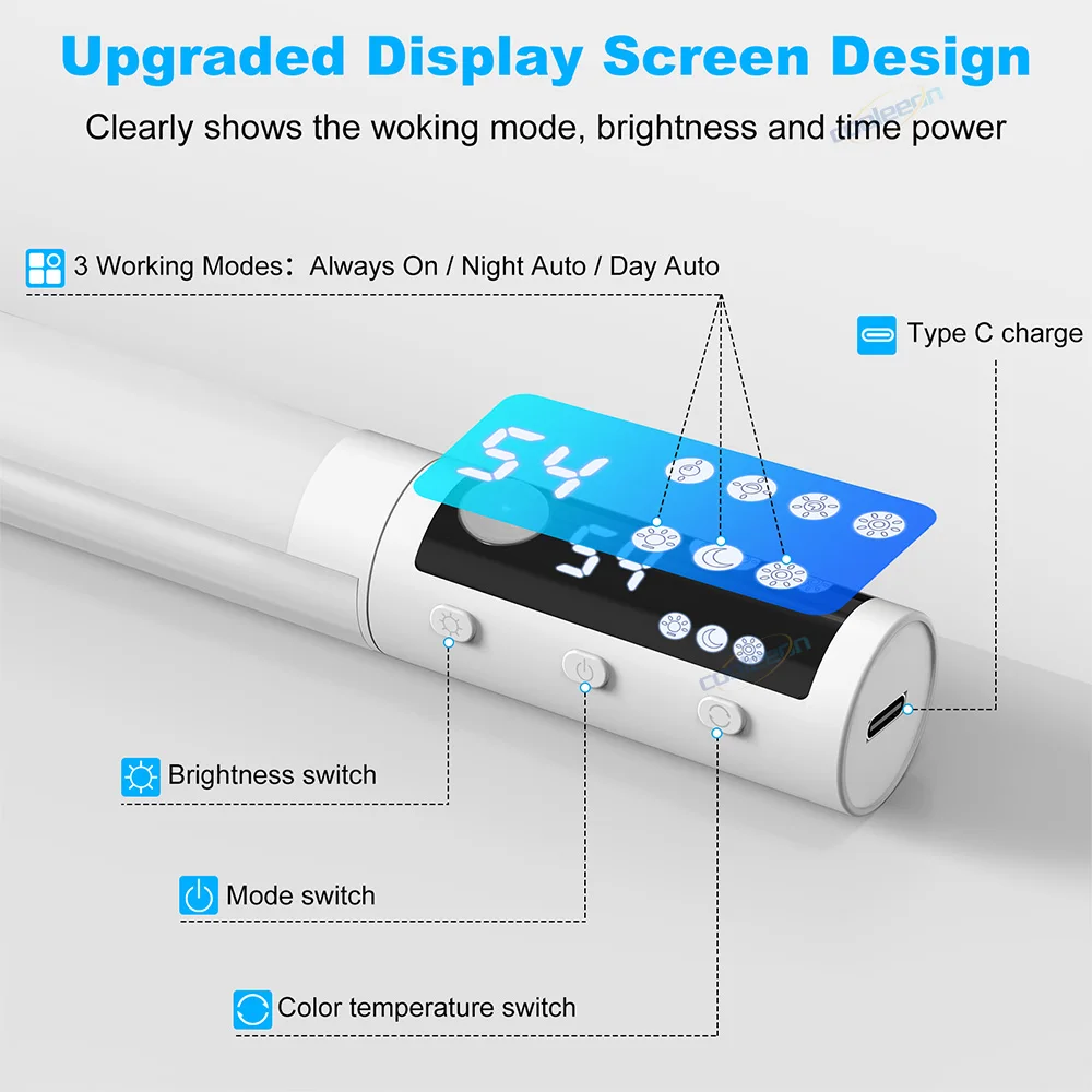 Motion Sensor LED Light Bar Night Light Bulb Portable LED Bar Rechargeable 2000mAH Cabinet Closet Lights Wall Lamp Home Lighting