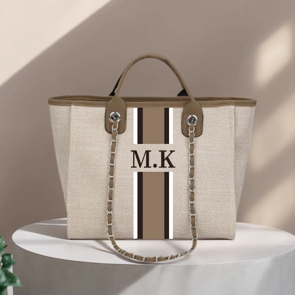 Персонализированные подарки, большая сумка, сумка высокого качества, дорожная сумка, парусиновая сумка для невесты, подарок в полоску, модный настраиваемый дизайн, имя, большая вместимость