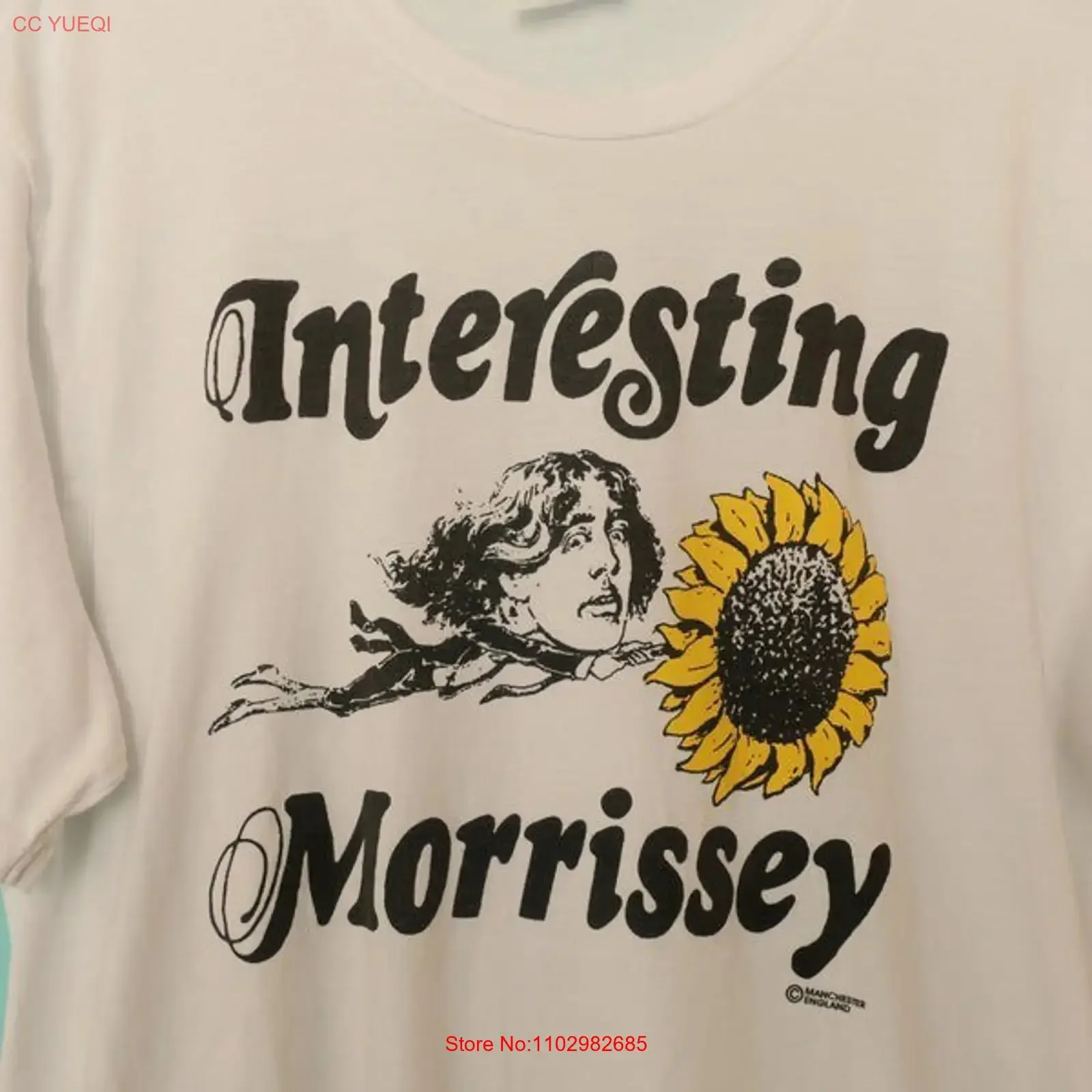 VTG 1989 Morrissey For Fans Weißes Konzert-T-Shirt in den Größen S bis 5XL CL661 Vintage Washed Graphic Stretch-Streetwear