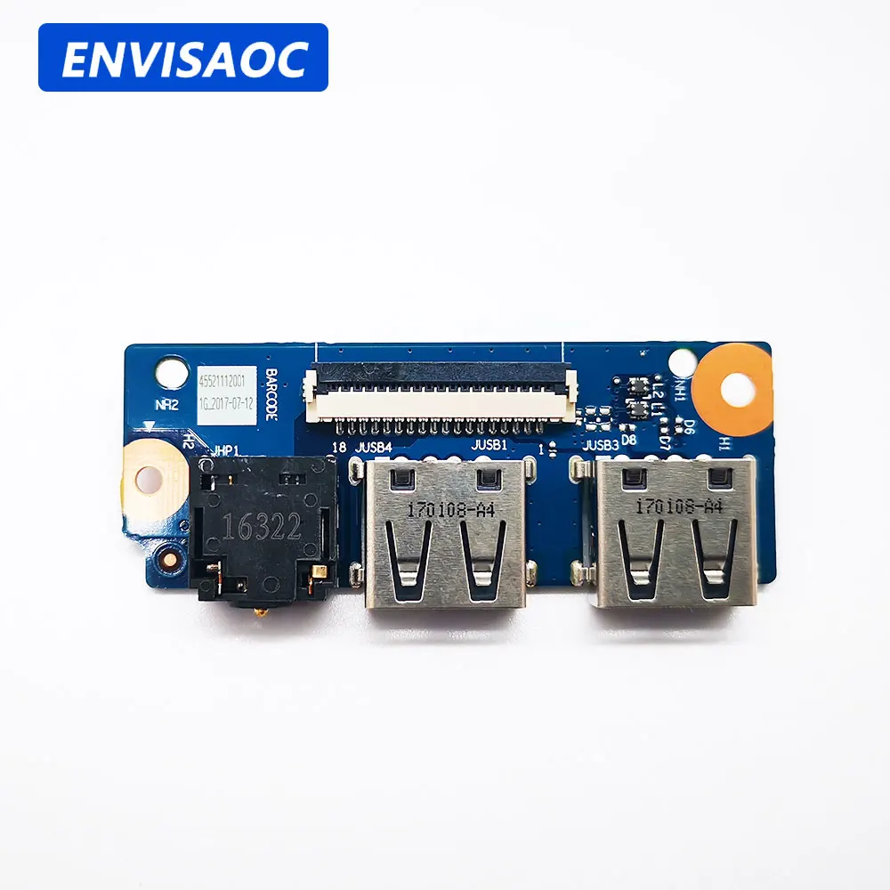 For Lenovo IdeaPad 300-17 300-17ISK laptop I/O USB Audio headphone jack board BMWD1 NS-A493