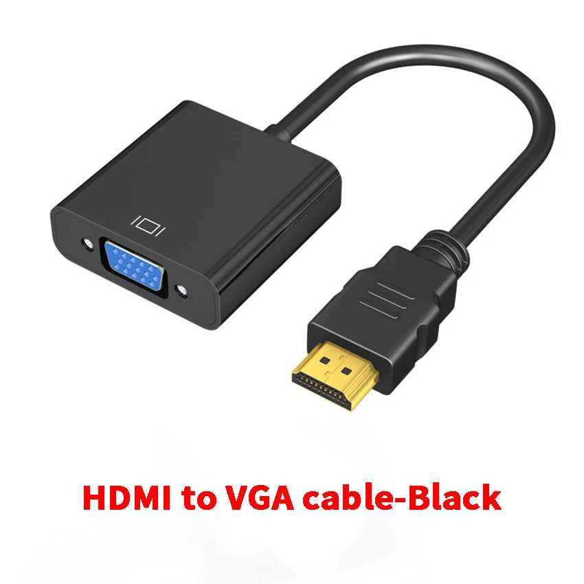 

1 pcs DP/HDML to VGA Adapter Cable Display Port For Projector DTV TV Laptop DP to VGA Converter Adapter Cable
