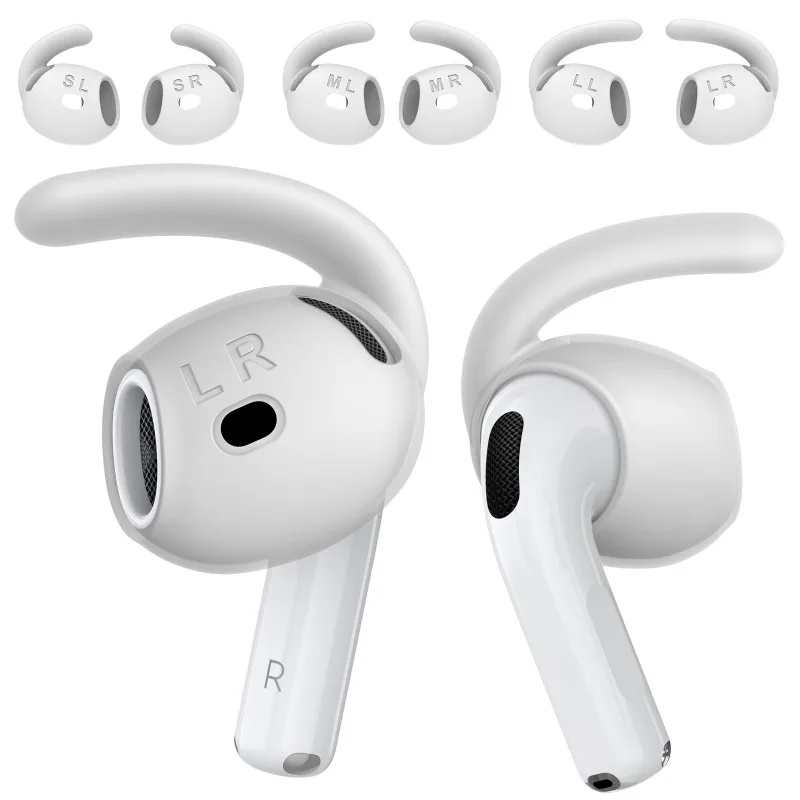 

Soft Silicone Earbuds Accessories Kit for AirPods 4 - Ear Hooks Eartips Caps & Anti-Loss Case Bluetooth Headphone Replacement