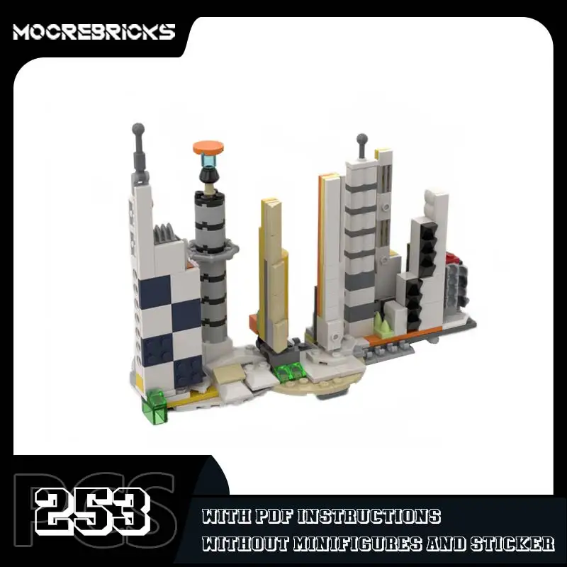 31115 - Model MOC z widokiem na ulicę miasta Skyline-161567 Słynna architektura Klocki Zaawansowane cegły Wyświetlacz Zabawki Prezenty świąteczne