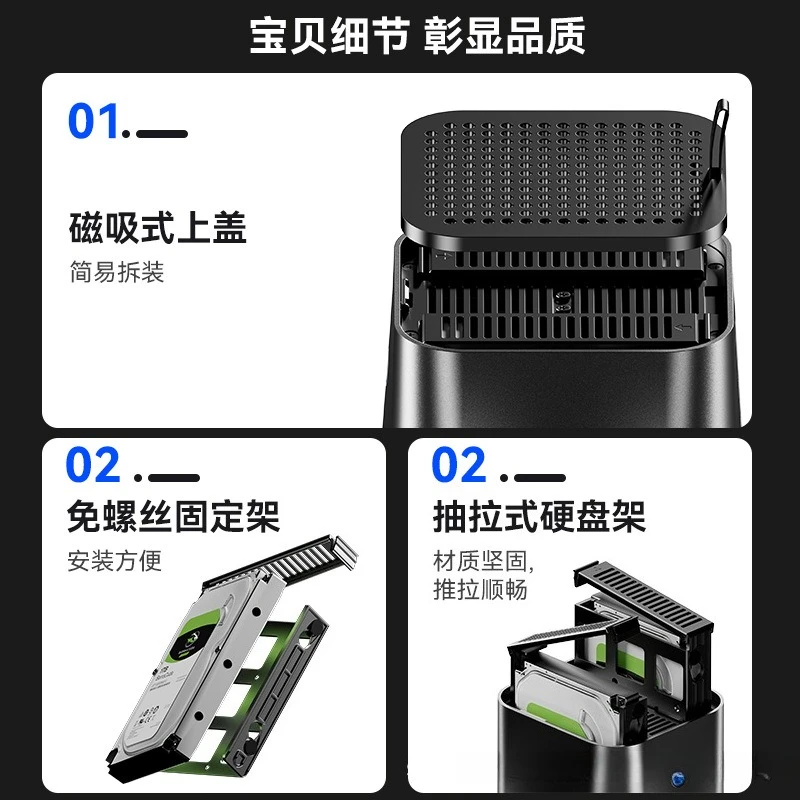 Komputer mini NAS dual network octa-core R7-5825U N150 untuk rumah, kantor, dan game 4K