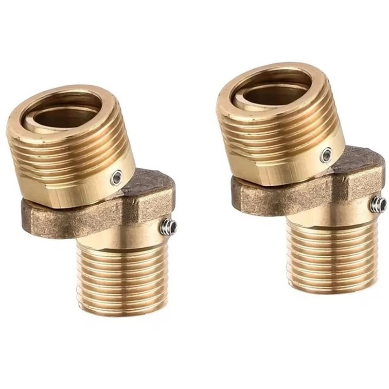 Shower Faucet Adapter 2Pcs Angled Curved Foot Thickened Angle Adjustment Wall Mounted Connecting Accessories For Bathroom-A27R