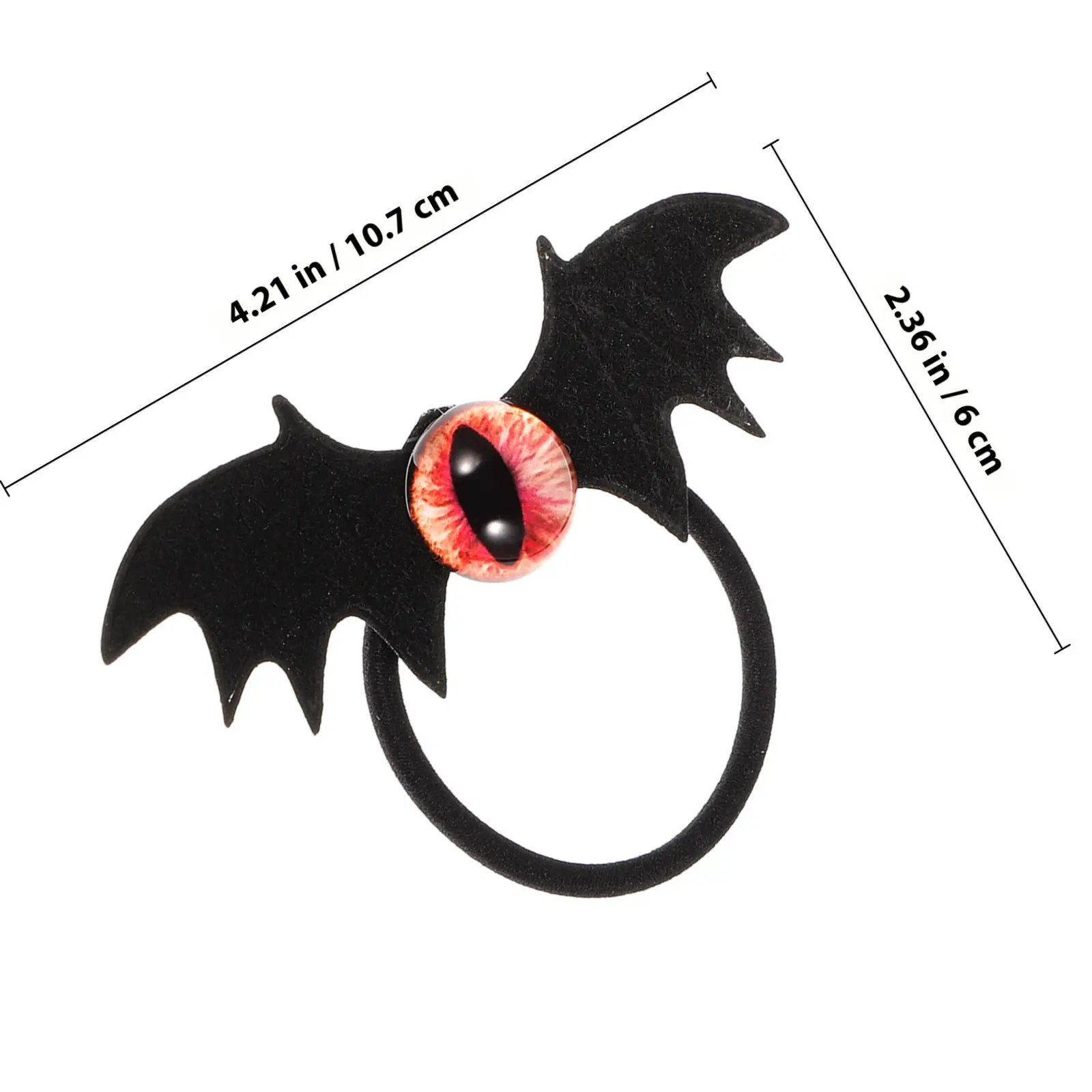 4Pcs Skull Hair Band Evil Eye Gothic Bat Wing Hair Tie Party Festival Accessory Cool Scrunchies Evil Eye Scrunchies