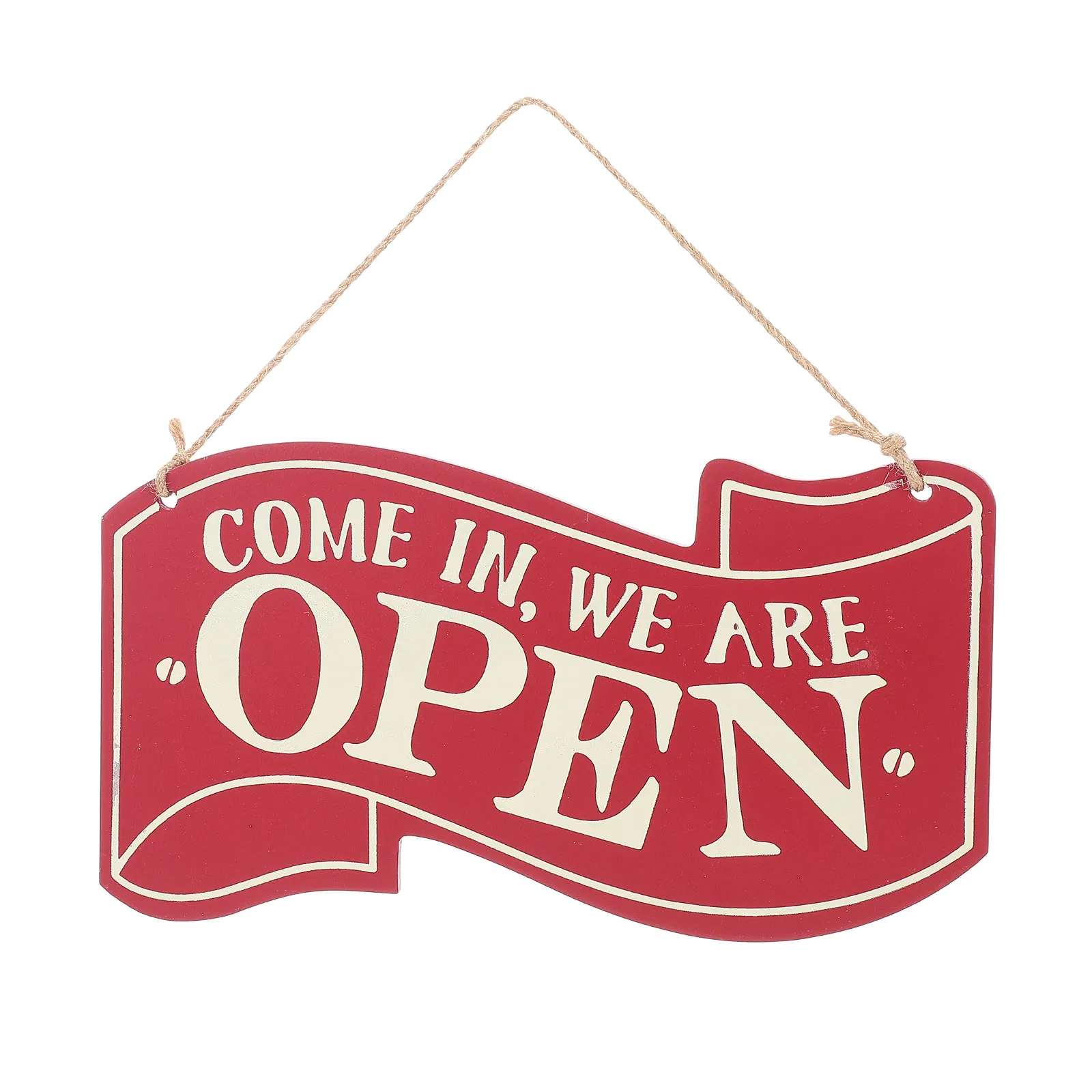

Double Sided Door Plate Vintage Open Closed Sign Retro Wear Resistant Decorative Hanging Store Accessory Multi Function Wooden