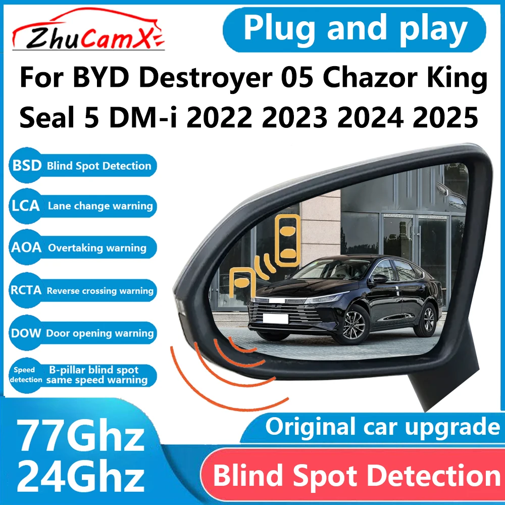 for BYD Destroyer 05 Chazor King Seal 5 DM-i 2022~2025 BSD Blind Spot Detection Sensor Radar Driving Warning Assistance System