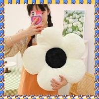A79I Flower Cushion Office Chair Cushion Black And White Cushion Seat Sofa Cushion Lumbar Support Pillow Room Decoration