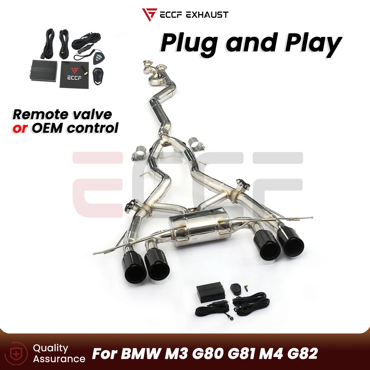

Performance Upgrade Valvetronic Exhaust T304 Stainless Steel Catback Exhaust FOR BMW M3 G80 G81 M4 G82 Plug and Play