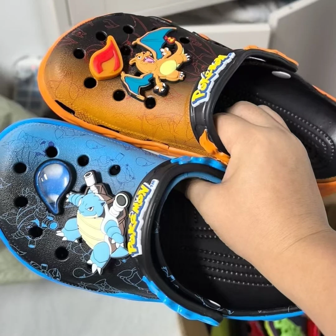 Pokemon Erwachsene Sommer Hausschuhe Outdoor Sandalen Charizard Blastoise Figur Anime Charakter Höhle Schuhe Sandalen Eva Schuhe