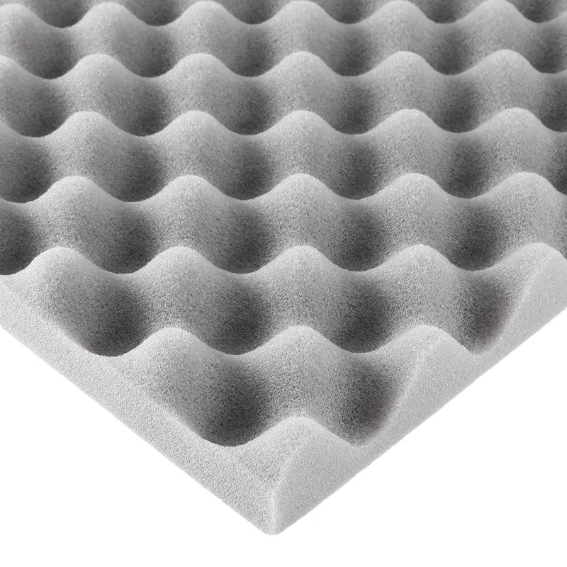 12 Pack Egg Crate Soundproof Foam Panels 1.2Inch X 20Inch X 20Inch Acoustic Foam For Home & Pro Studios Gray