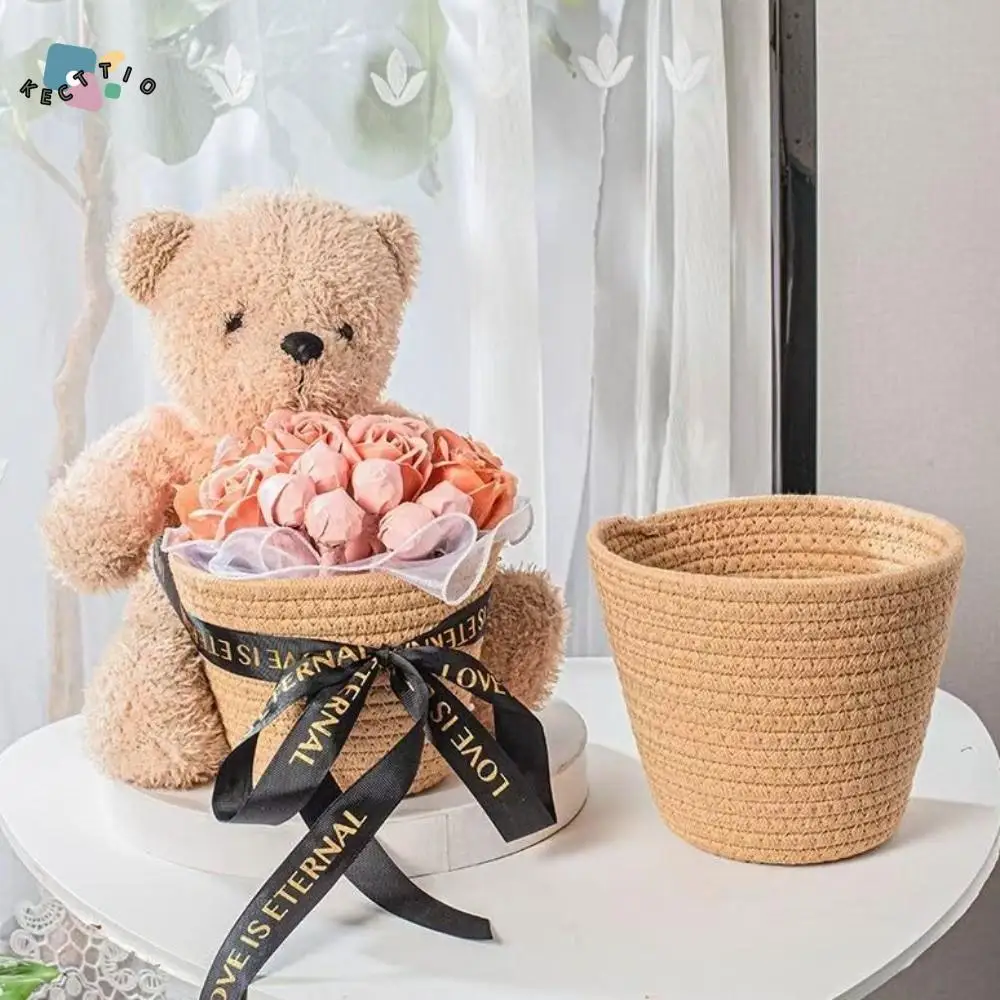 

Plant Basket Nordic Style Flower Pot Basket Modern Handmade Weaving Planter Decorative Storage Basket Home Decoration