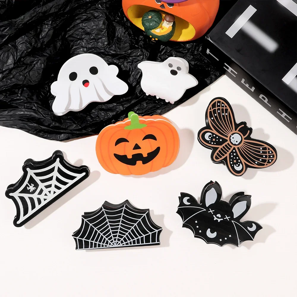 Halloween Funny Hairpin High-end Personalized Creative Skull Pumpkin Women's Hair Clip Holiday Party Girl Hair Accessory Gift