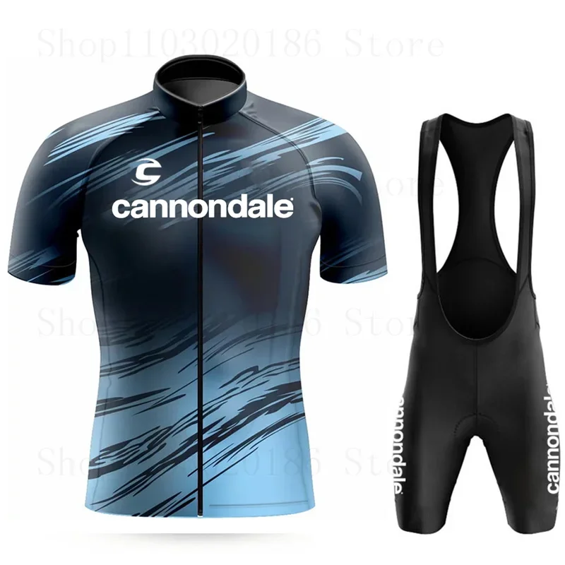 Cannondale Cycling Jersey Set Summer Breathable MTB Bike Clothes Uniform Maillot Ropa Ciclismo Men Bicycle Clothing Suit Hombre