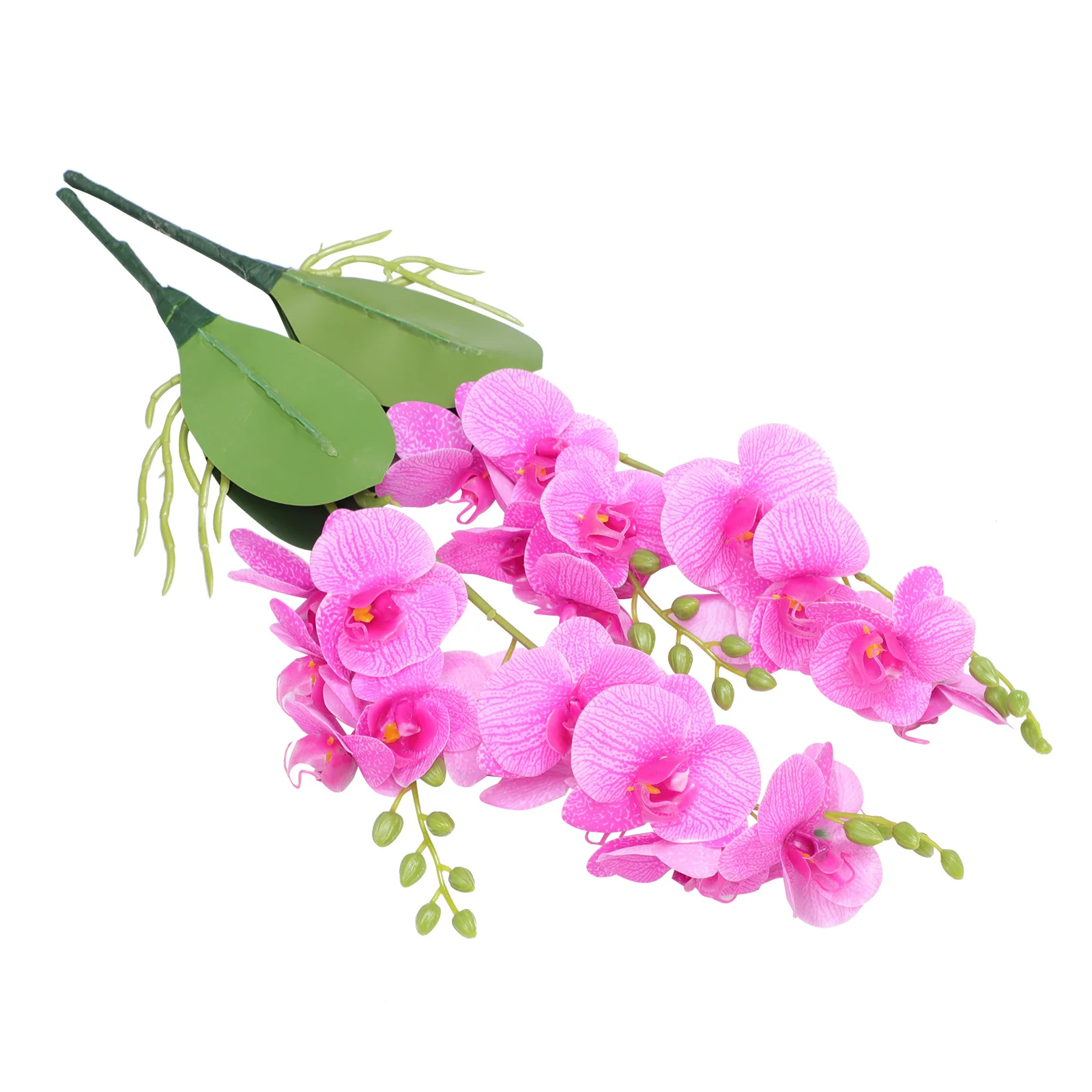

2 Pcs Fake Flowers Desktop Phalaenopsis Home Decoration Faux Plants Simulation Orchid