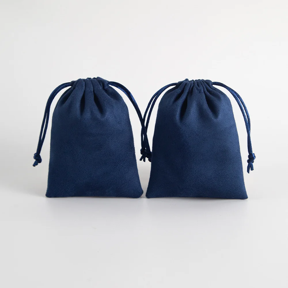 Purple Velvet Jewelry Bags 10-Pack, Drawstring Gift Pouch