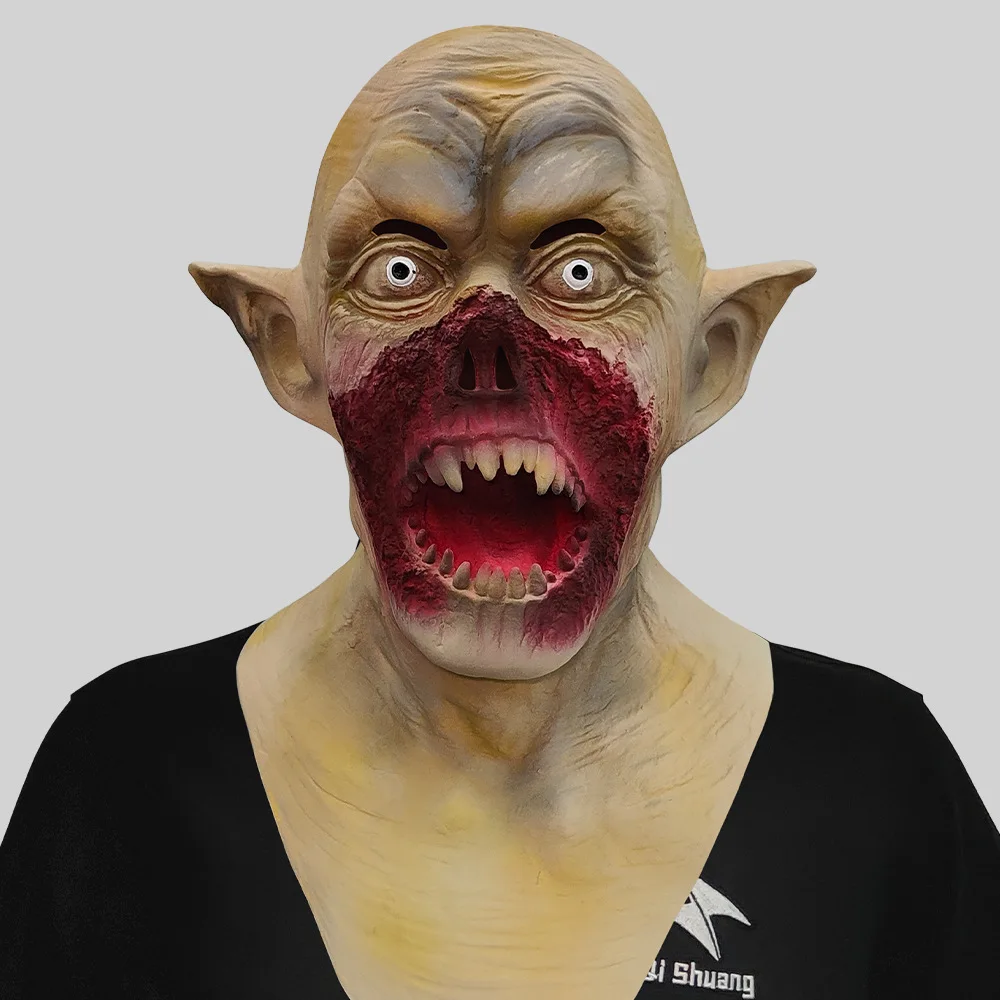 

Halloween Man-Eater Headgear Horrible Monster Cosplay Costume Headwear Vampire Mask Stage Performance Props Adult Outfit