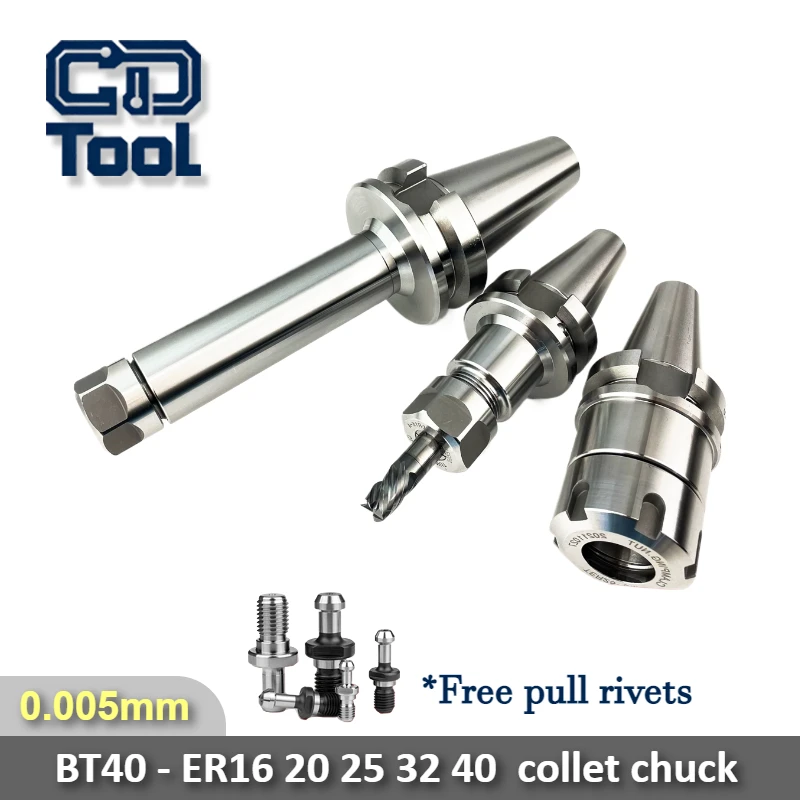 

Держатель инструмента BT40-ER16-70L, BT40-ER20, ER25, ER32, BT40-ER40-100L, цанговый патрон