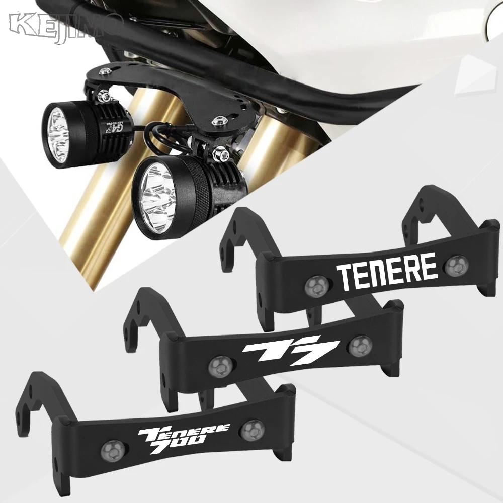 

For Yamaha Tenere 700 Rally Tenere XTZ700 Motorcycle Auxiliary Headlight Spotlights Support Holder Fog light Mounting Brackets