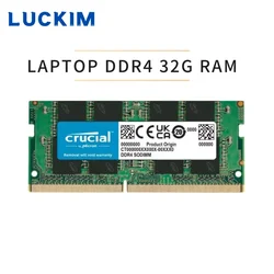 CRUCIAL DDR4 32GB 3200Mhz SO-DIMM 1.1V/1.2V/ 1.6V Notebook RAM Laptop Memory